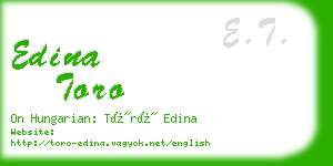 edina toro business card